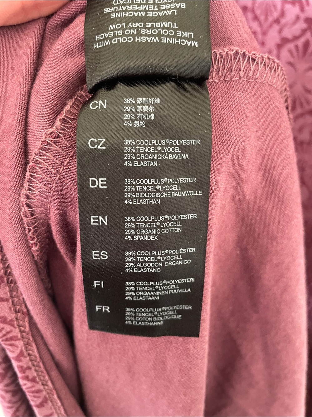 Kuhl Orianna Dress Plum Floral V-Neck Athleisure Dress L Hiking Camping Granola - Picture 4 of 12